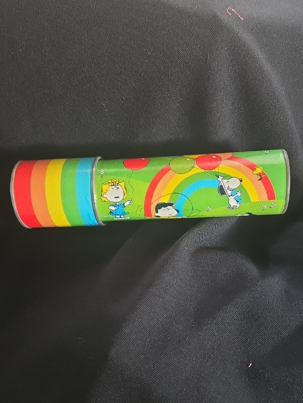 Hallmark Green Rainbow Kaleidoscope Toy with Red, Yellow, Blue Stripes